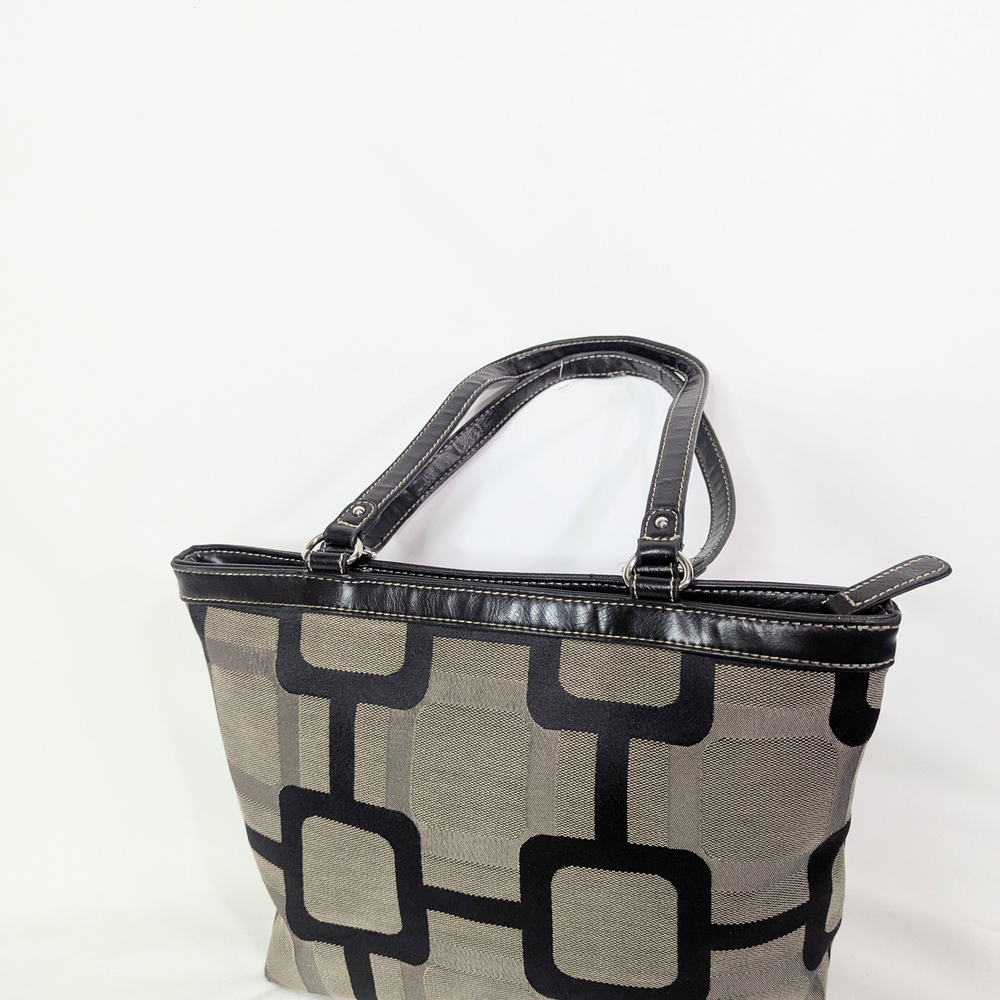 Stylish Black and Gray Tote Bag